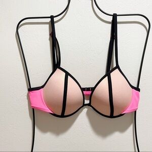 VICTORIAS SECRET Neoprene Colorblock Bikini Top